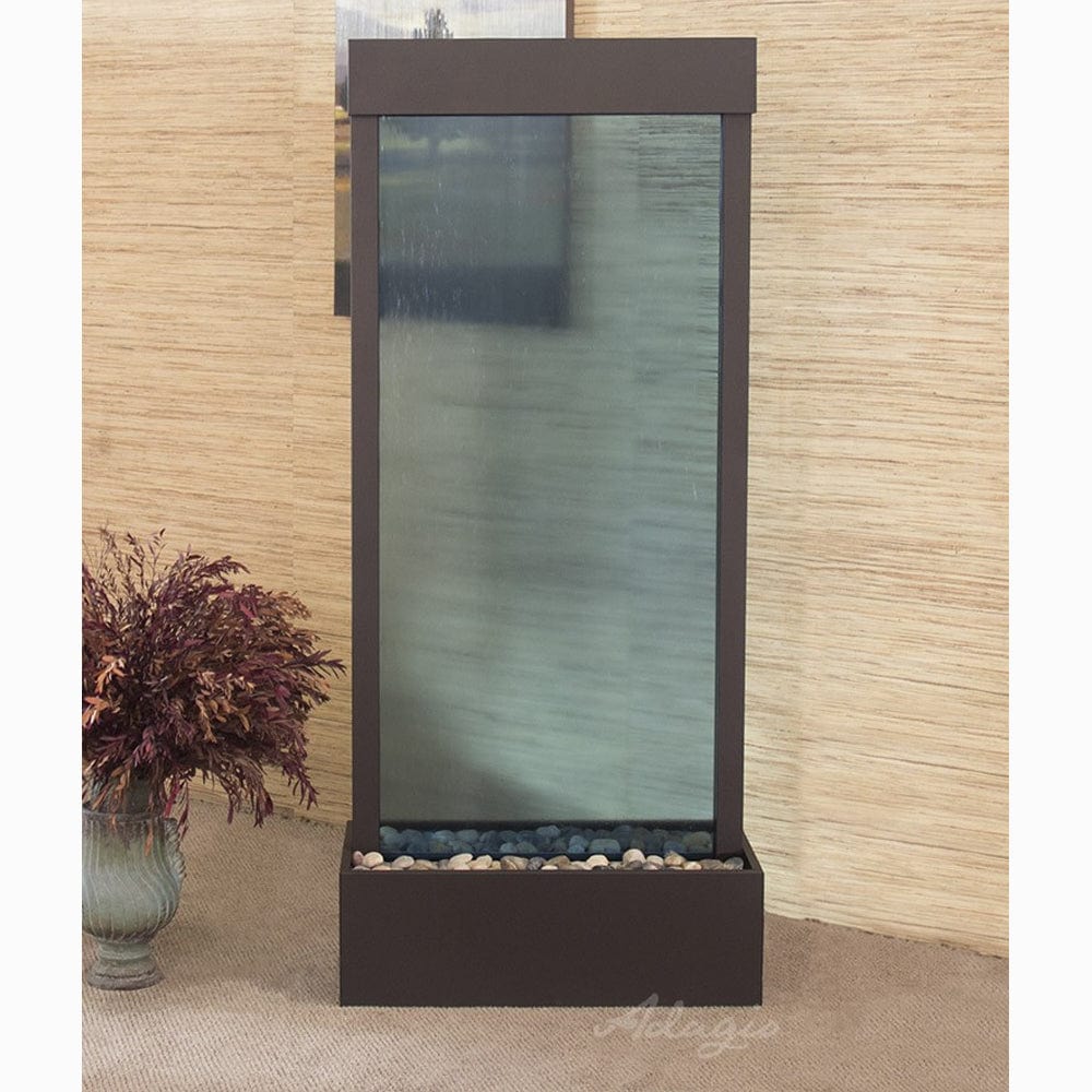 HarmonyRiver_CenteredInBase_-BlueGlass-AntiqueBronze-White - Outdoor Art Pros