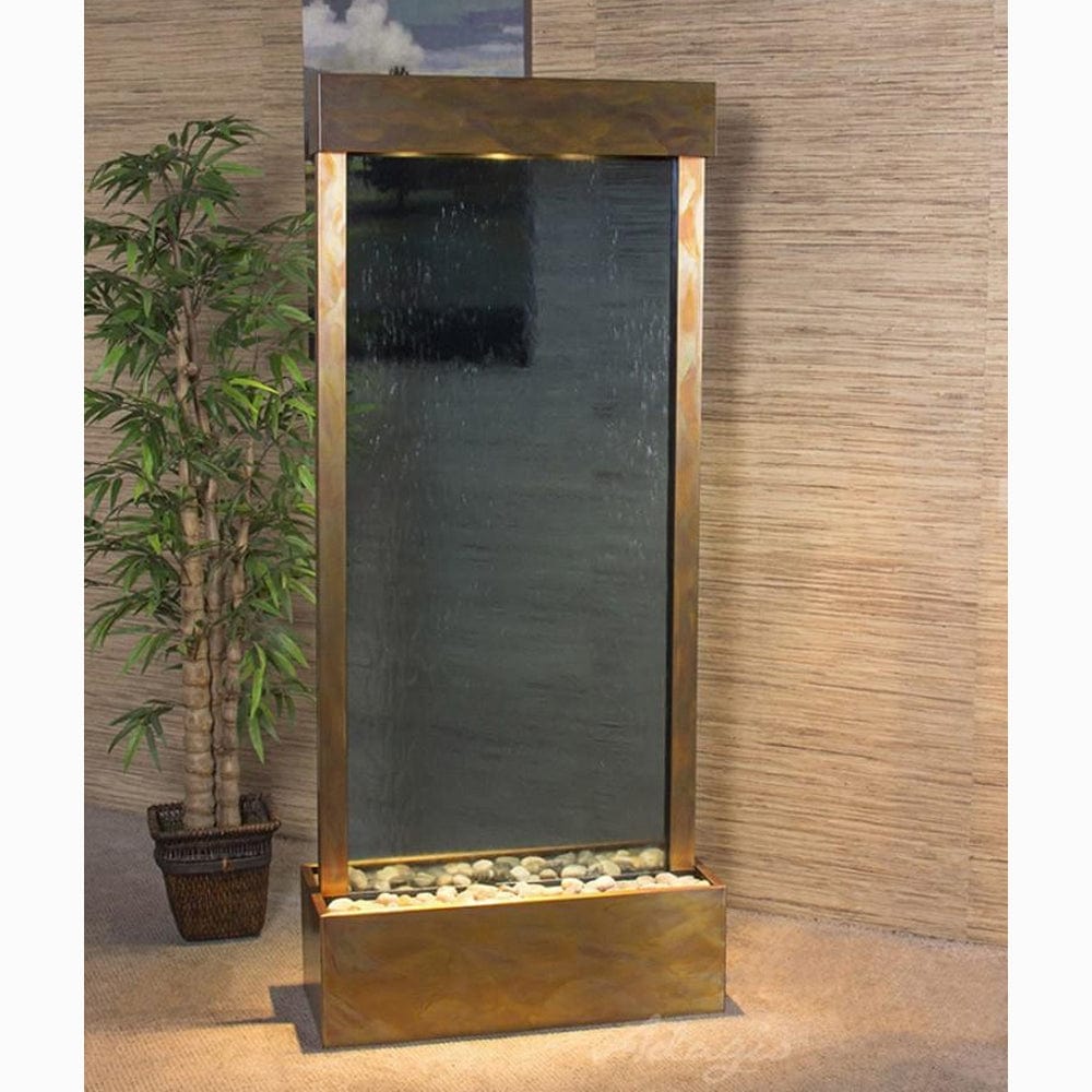 HarmonyRiver_CenteredInBase_-BlueGlass-RusticCopper-White - Outdoor Art Pros