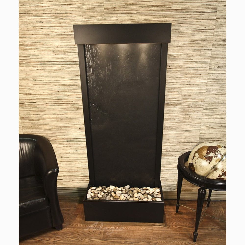 HarmonyRiver_FlushMountedTowardsRearOfTheBase_-BlackFeatherStone-AntiqueBronze-White - Outdoor Art Pros