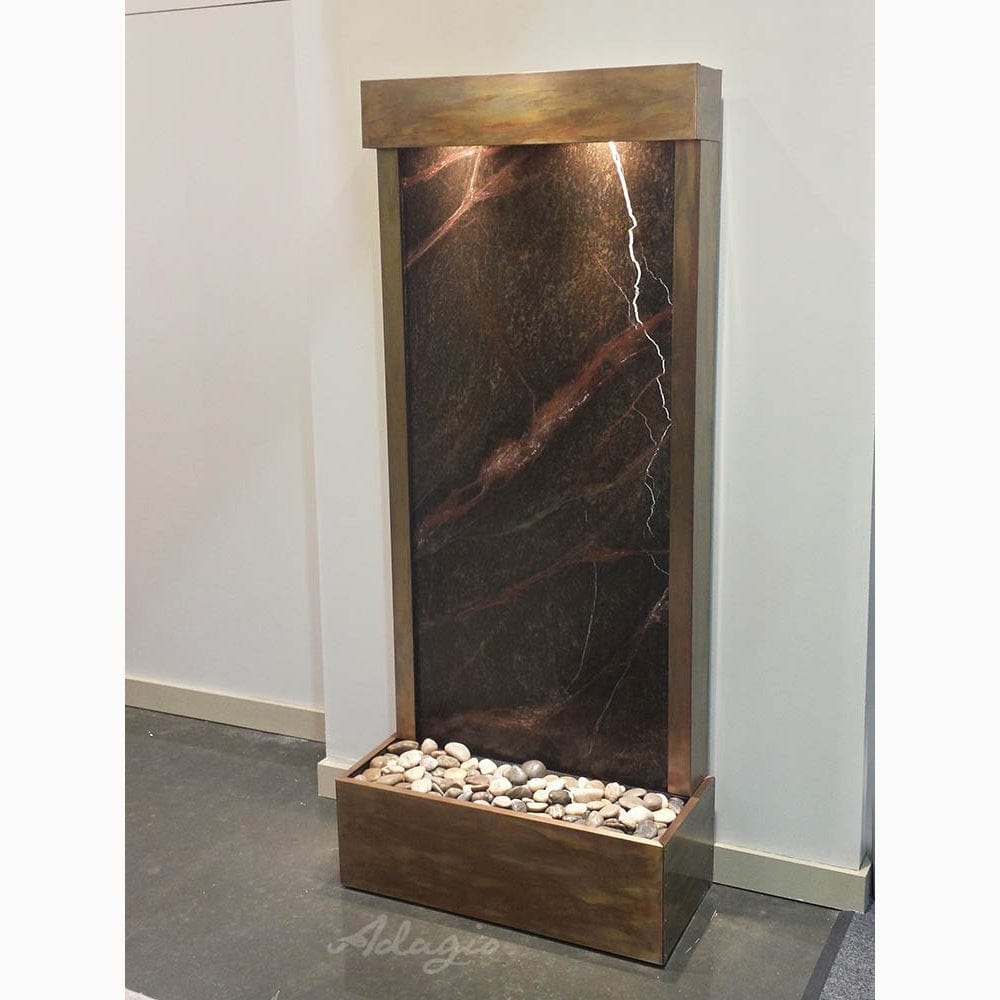 HarmonyRiver_FlushMountedTowardsRearOfTheBase_-RainforestGreenMarble-RusticCopper-White - Outdoor Art Pros