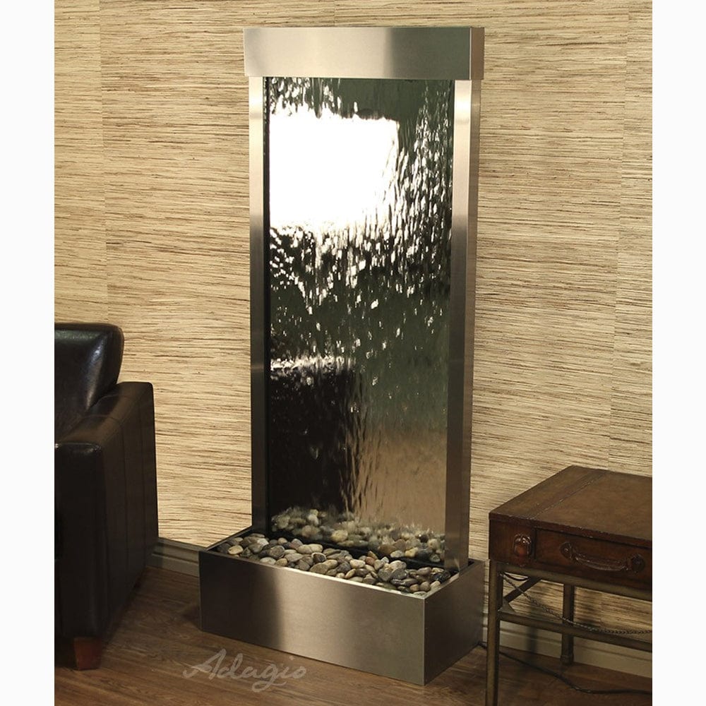 HarmonyRiver_FlushMountedTowardsRearOfTheBase_-SilverMirror-StainlessSteel-White - Outdoor Art Pros