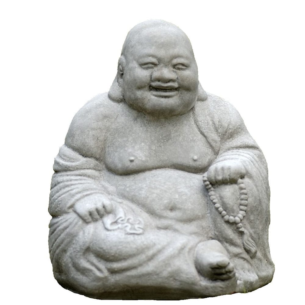 Ho Tai Cast Stone Garden Statue - Outdoor Art Pros