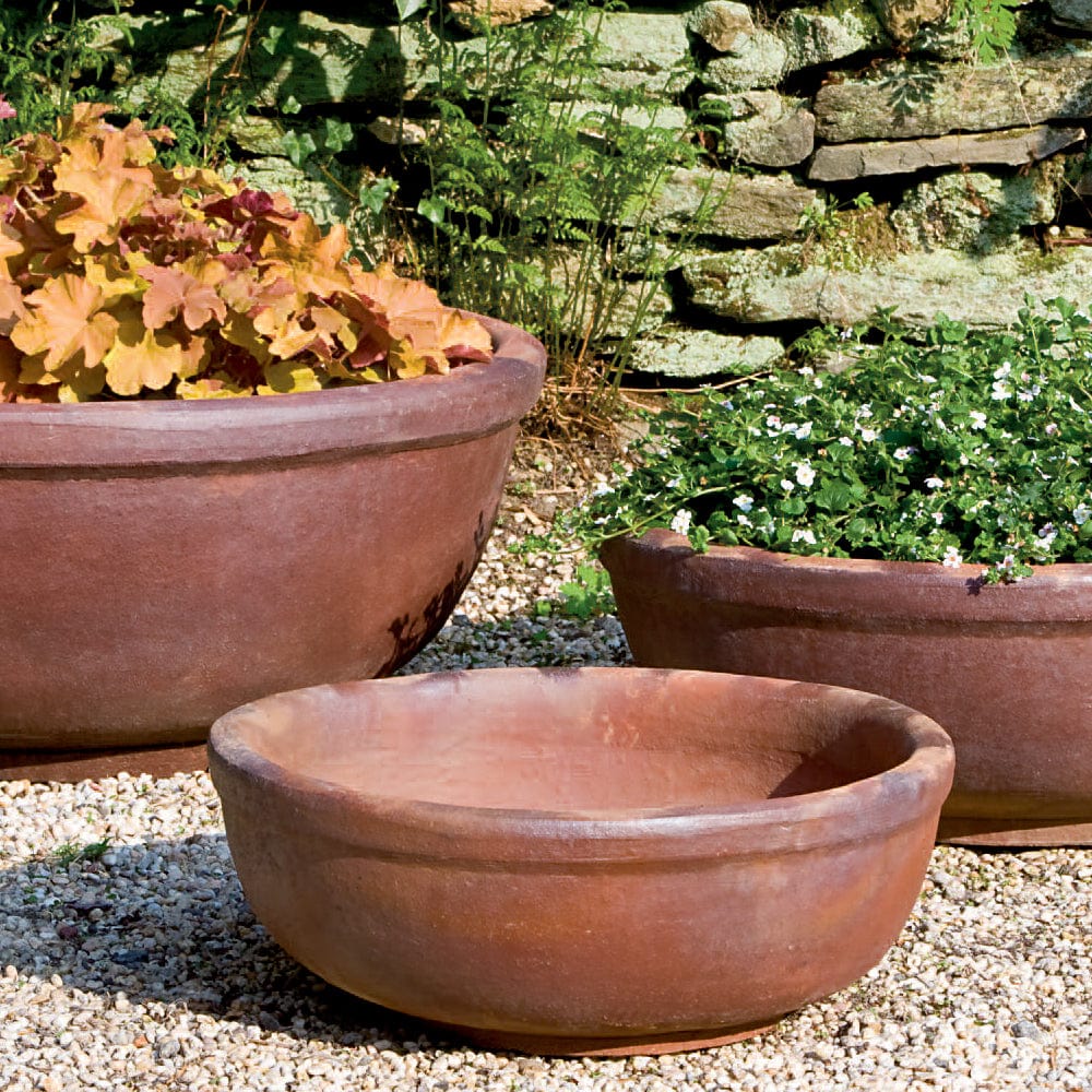 Hoi An Asian Earthenware Set of 3 | Terra Cotta Planter