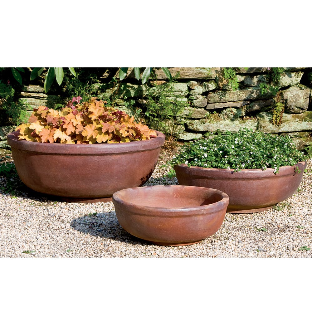 Hoi An Asian Earthenware Set of 3 | Terra Cotta Planter