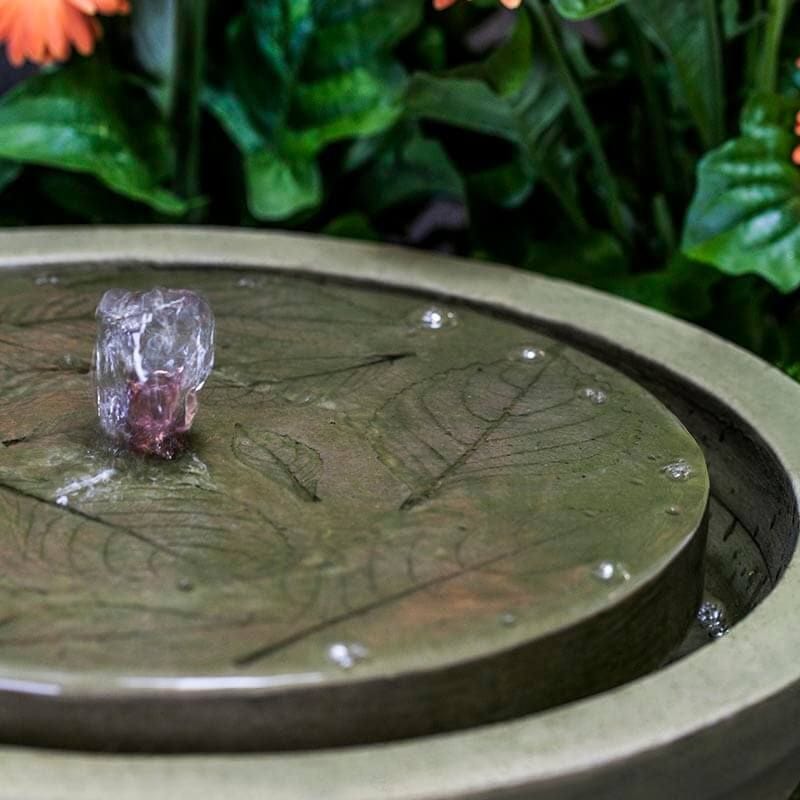 Hydrangea Leaves Garden Terrace Fountain - Outdoor Art Pros