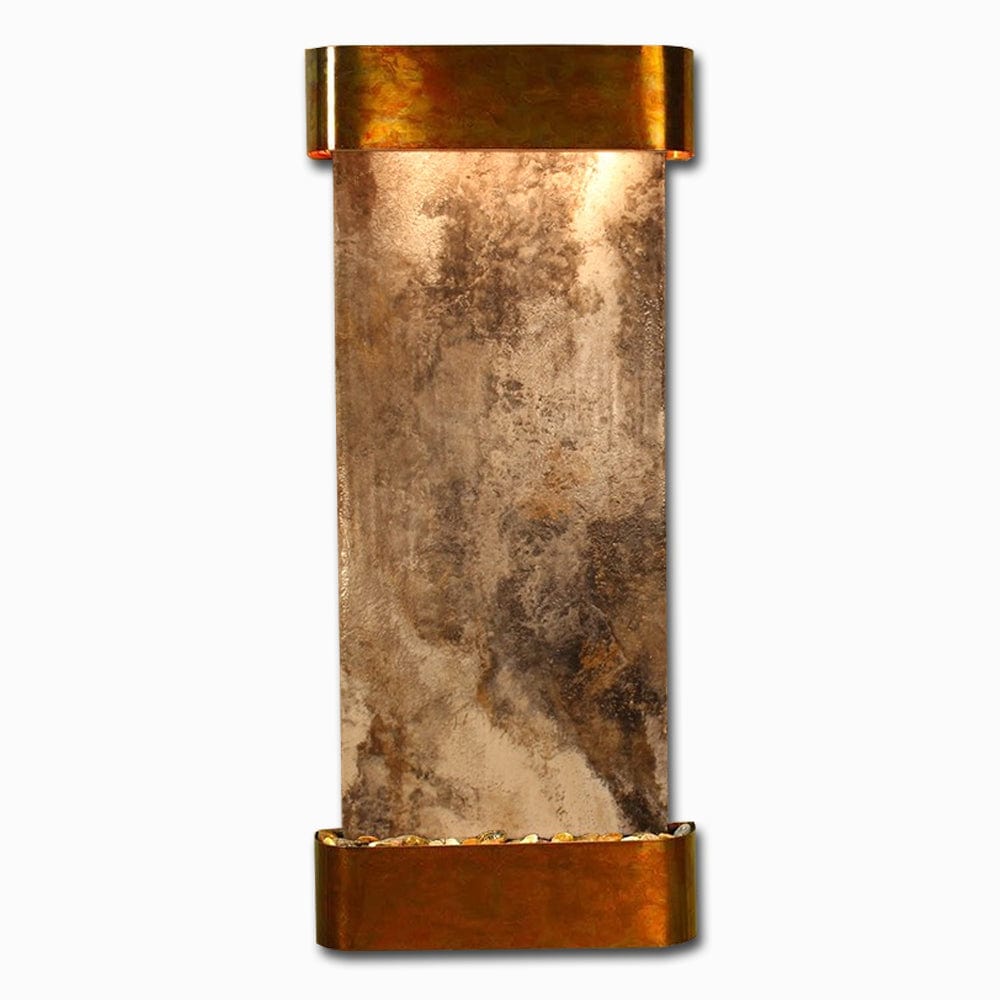 Inspiration Falls - Magnifico Travertine - Rustic Copper - Rounded - White - Outdoor Art Pros