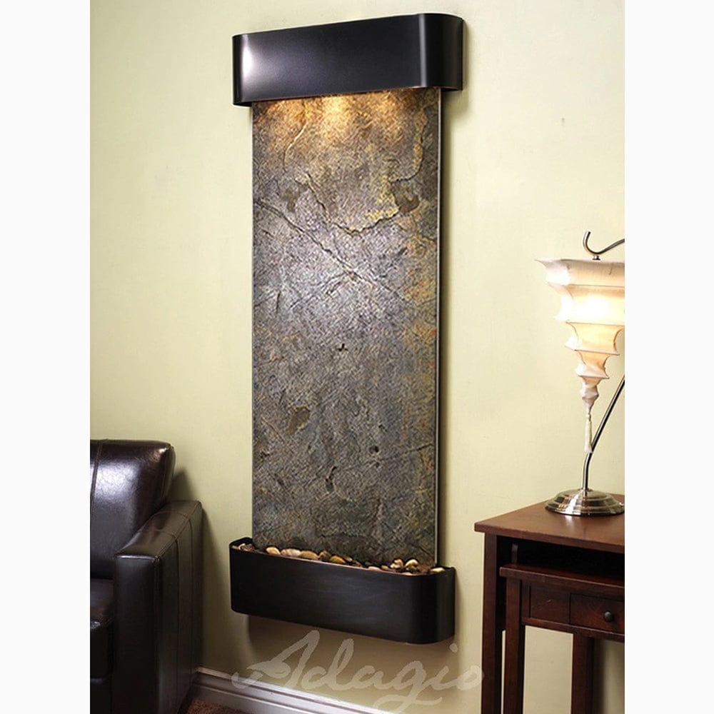 Inspiration_Falls_Green_Featherstone_with_Blackened_Copper_Trim_and_Round_Corners - Outdoor Art Pros