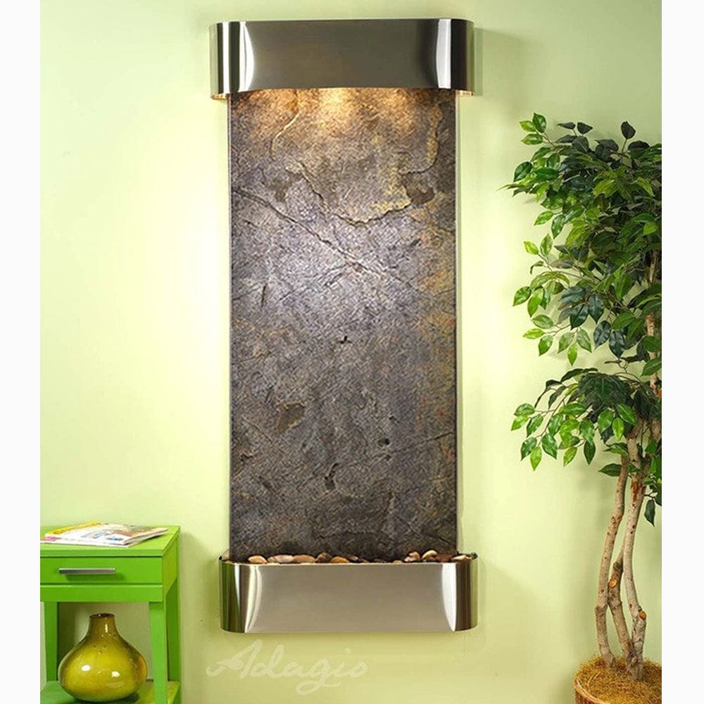 Inspiration_Falls_Green_Featherstone_with_Stainless_Steel_Trim_and_Round_Corners - Outdoor Art Pros