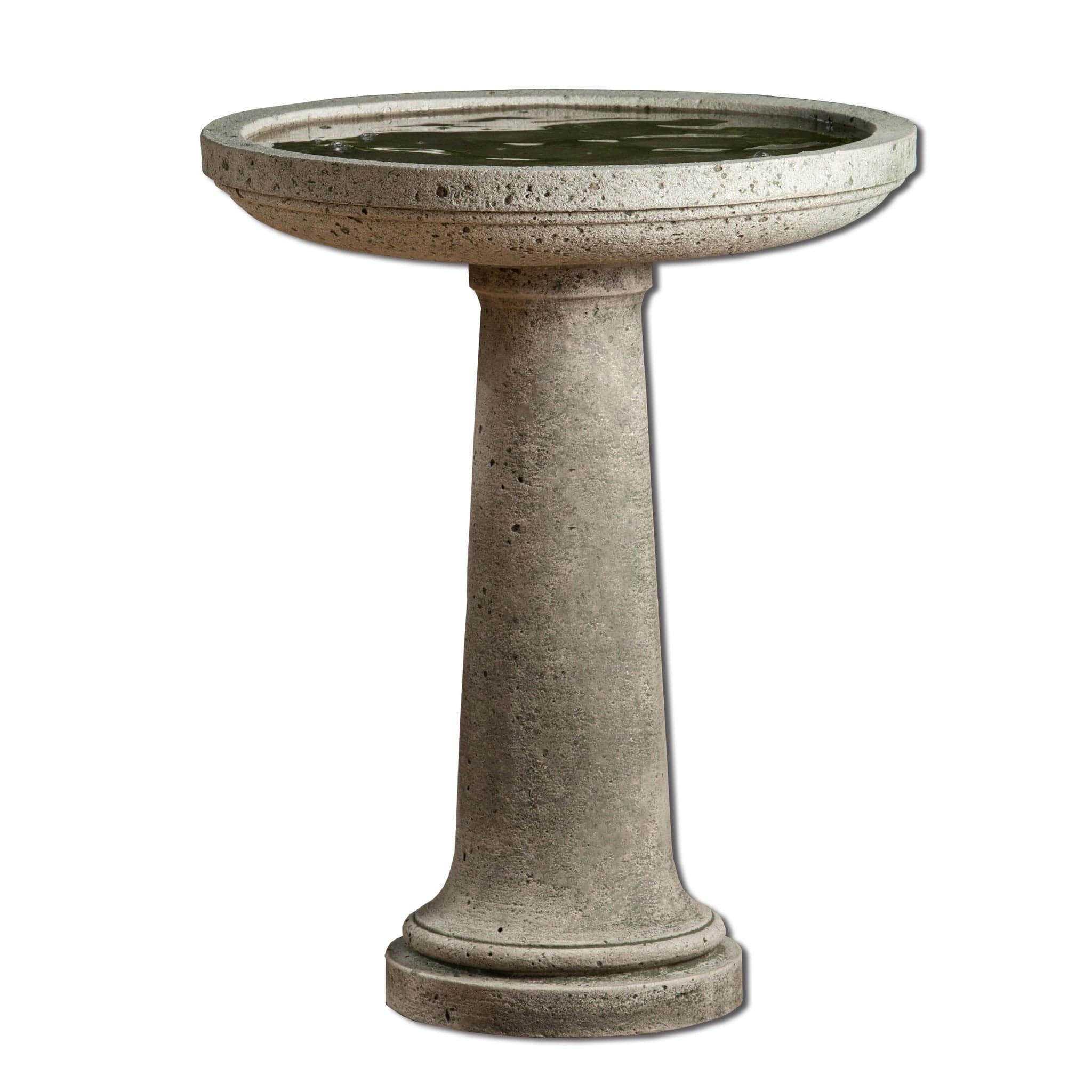 Isleboro Cast Stone Birdbath - Outdoor Art Pros