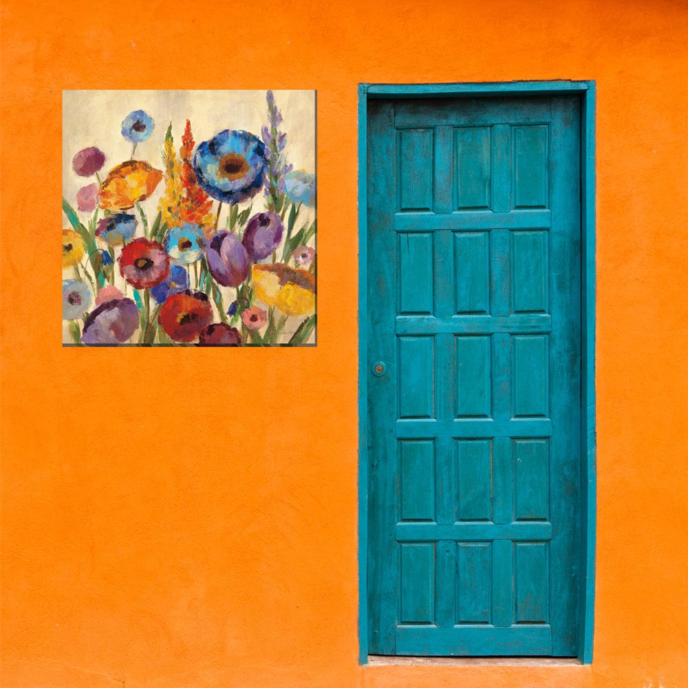 Jovial Blooms Outdoor Canvas Art - Outdoor Art Pros