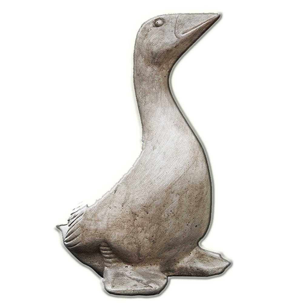 Kate's Goose Cast Stone Garden Statue - Outdoor Art Pros