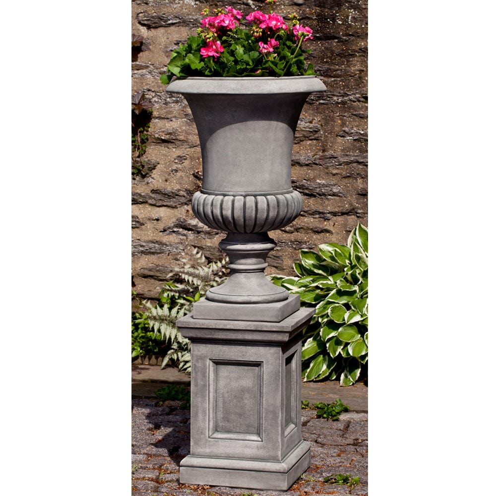 Kent Urn on Barnett Pedestal - Outdoor Art Pros