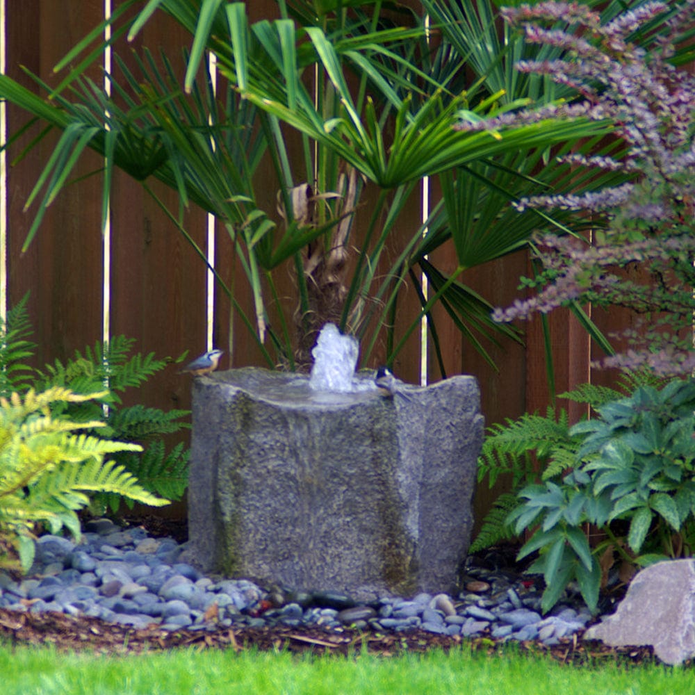 Klamath™ Basin Stone Outdoor Fountain - Outdoor Art Pros