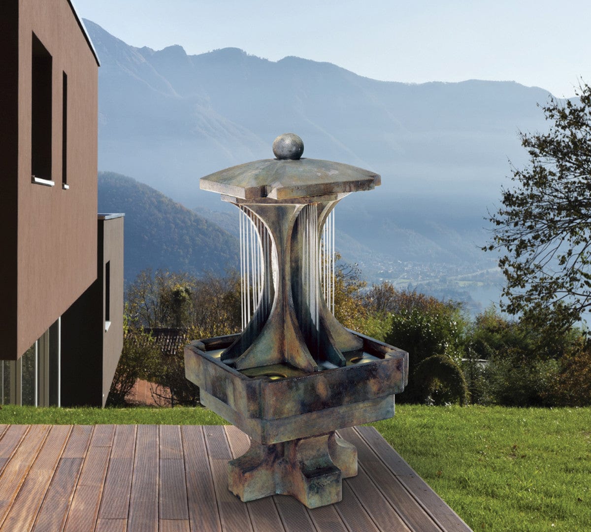 LaCrosse Outdoor Floor Fountain - Outdoor Art Pros