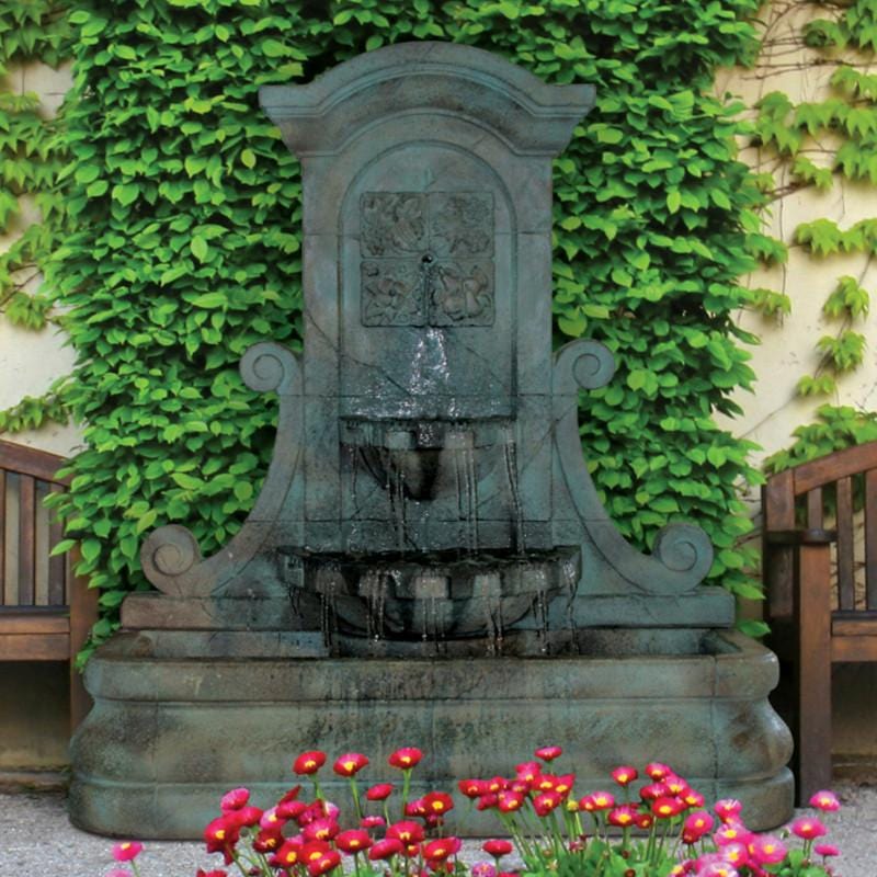 LaMura Four Seasons Flat Wall Fountain - Outdoor Art Pros
