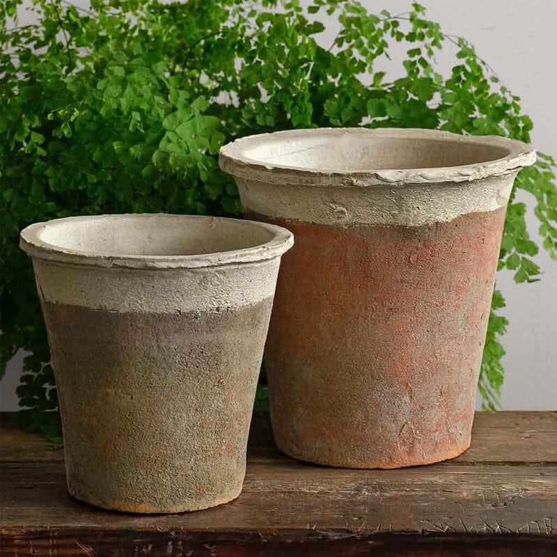 8 clay pots for plants Large Tapered Farmer's Pot