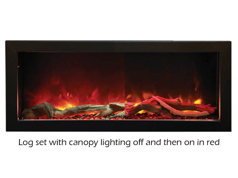 Amantii Panorama 40" Deep Full View Smart Indoor| Outdoor Electric Fireplace