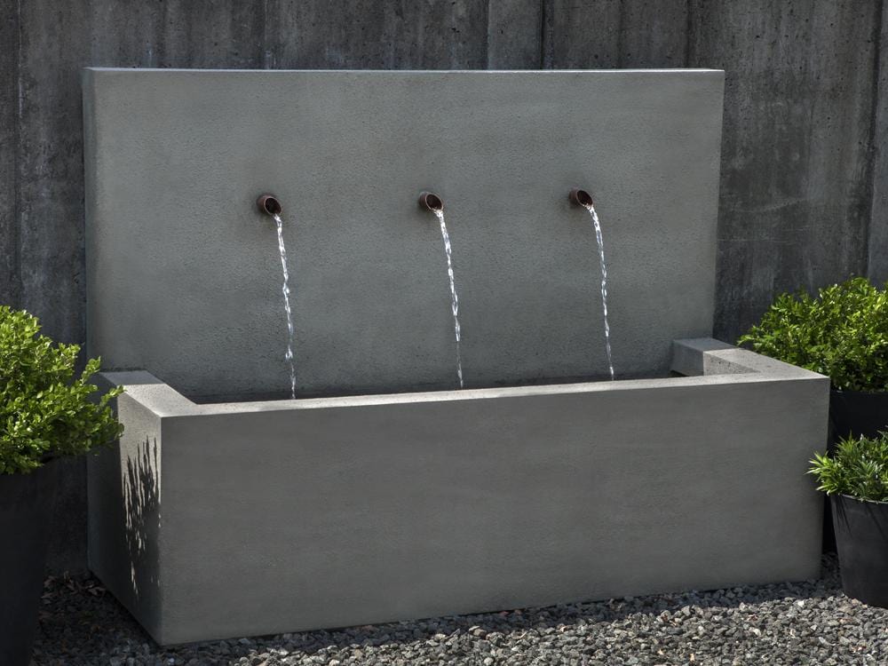 Long Beach Wall Outdoor Fountain - Outdoor Art Pros
