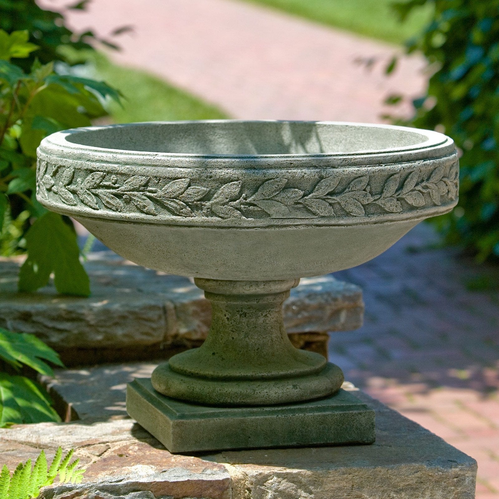Longwood Laurel Banded Urn Garden Planter - Outdoor Art Pros