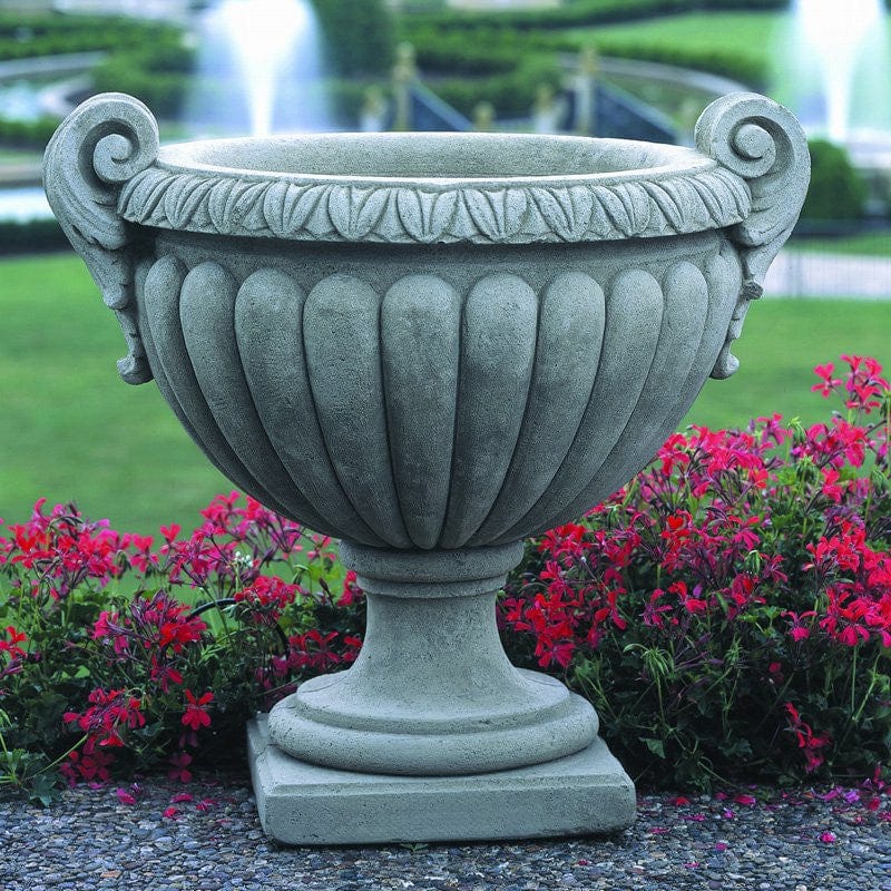 Longwood Volute Urn Garden Planter - Outdoor Art Pros