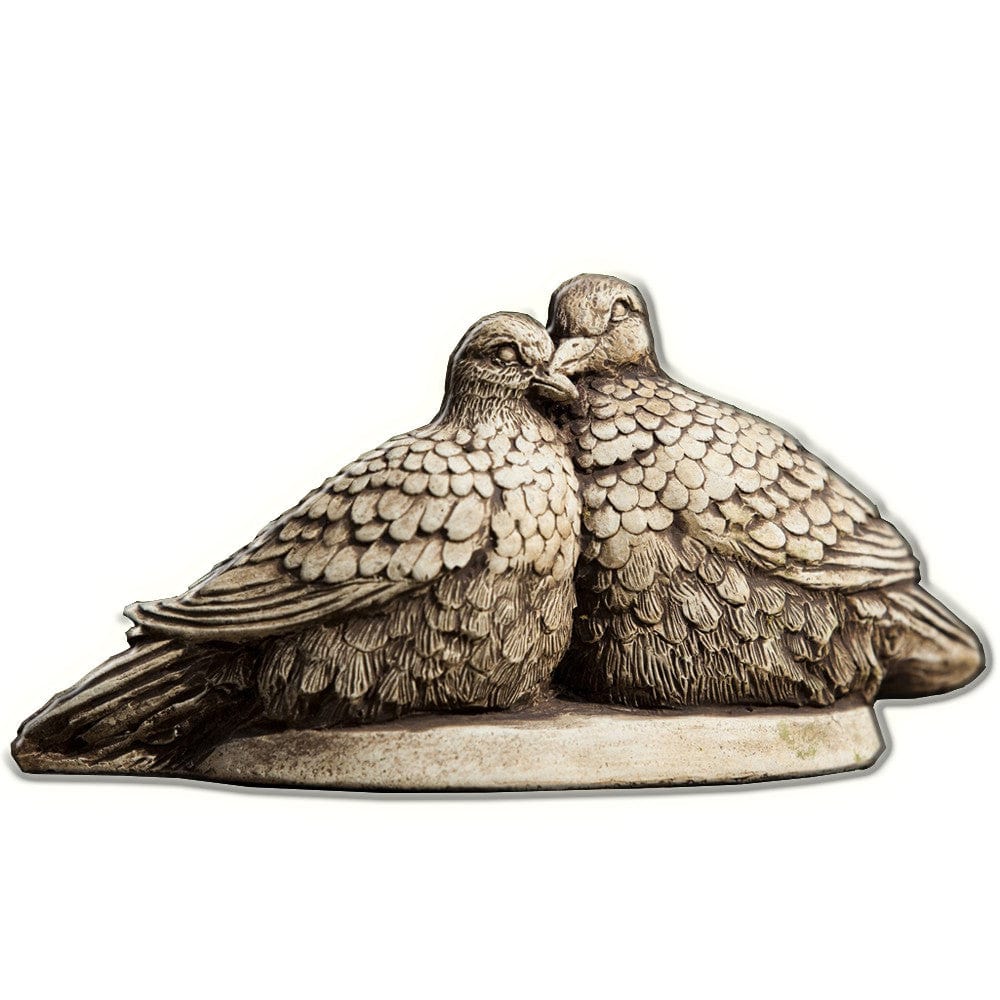 Lovebirds Cast Stone Garden Statue - Outdoor Art Pros