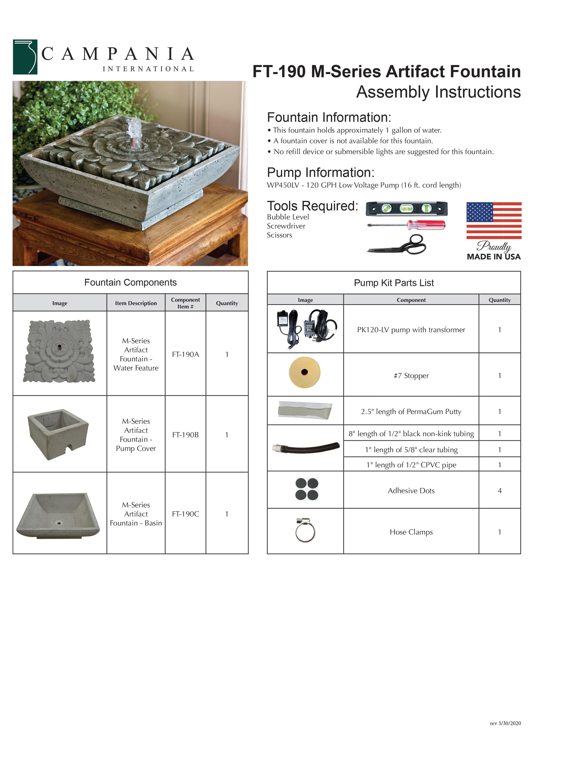 M-Series Artifact Outdoor Water Fountain - Outdoor Art Pros