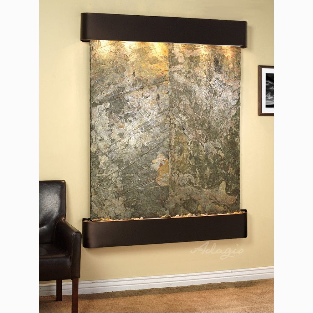 Majestic River-Green Slate-Blackened Copper-Rounded-Corners - Outdoor Art Pros