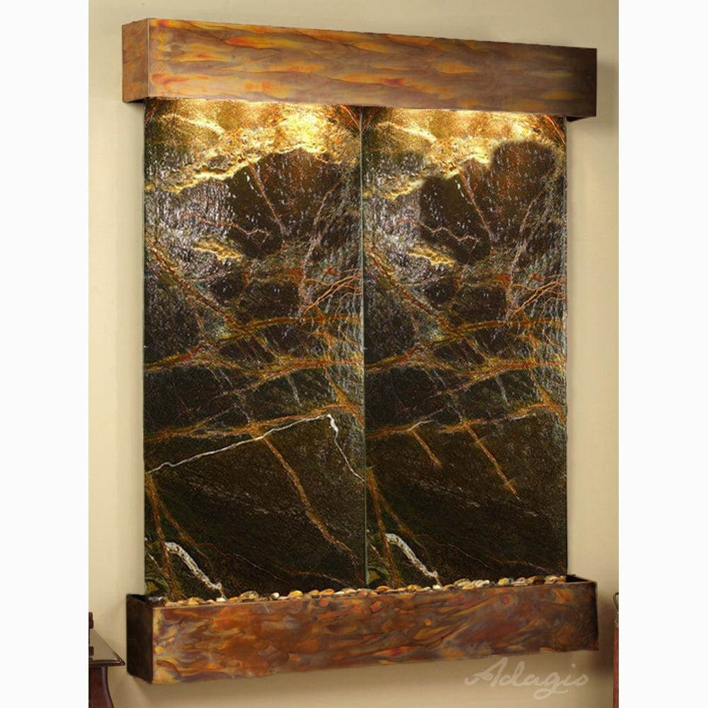 MajesticRiver-RainforestGreenMarble-RusticCopper-SquaredCorners - Outdoor Art Pros