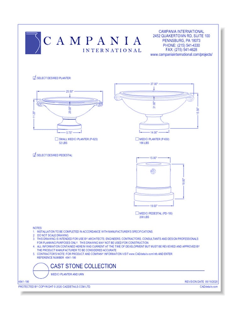 Medici Planter Large - Outdoor At Pros