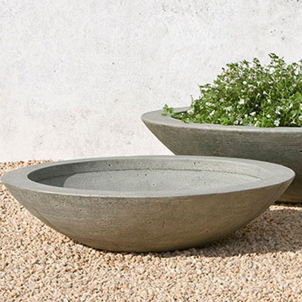 zen planter pots Low Zen Medium Planter Bowl In Cast Stone