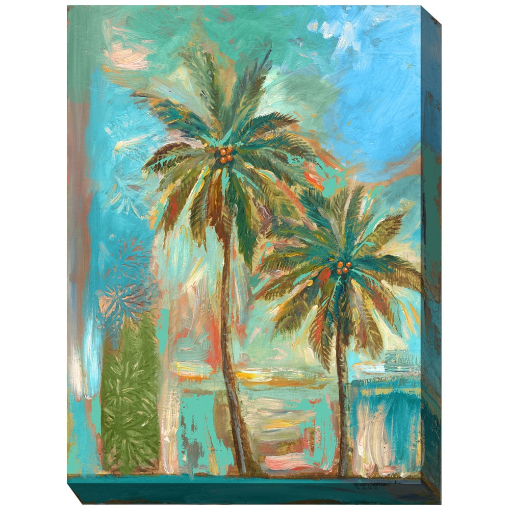 Modern Palms #1 Outdoor Canvas Art - Outdoor Art Pros