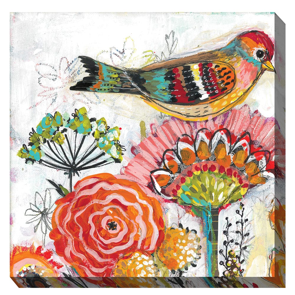 Mrs. Tweeter Outdoor Canvas Art - Outdoor Art Pros