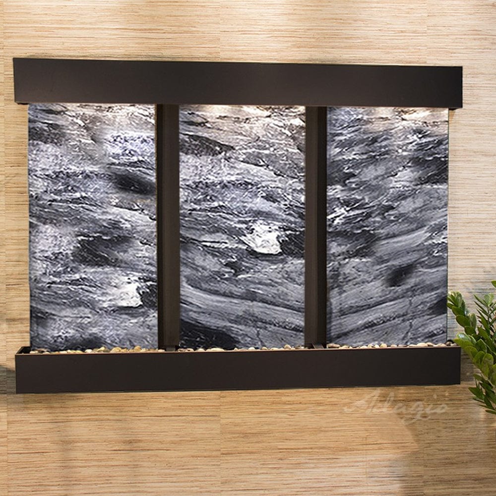 OlympusFalls-BlackSpiderMarble-BlackenedCopper-SquaredCorners - Outdoor Art Pros