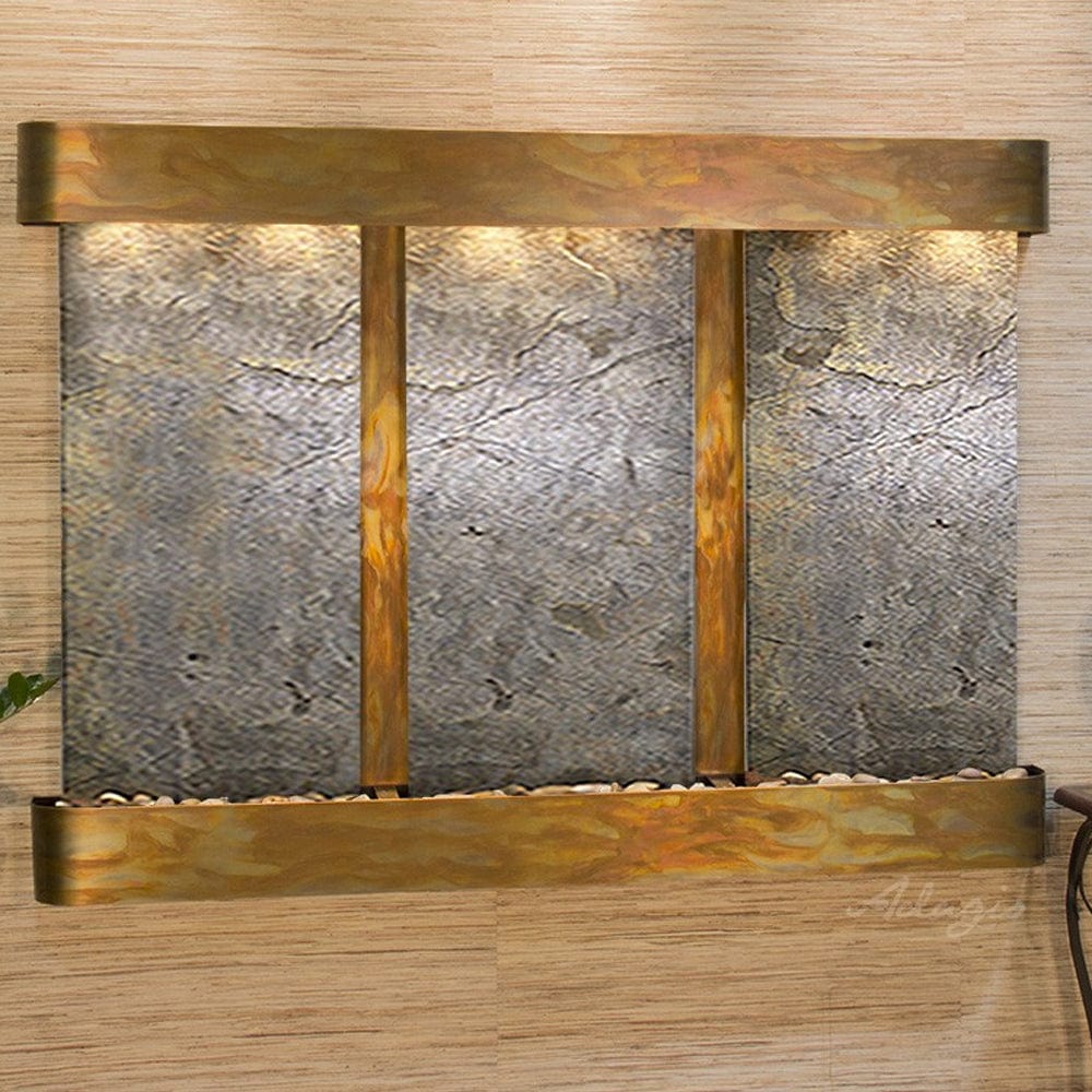 OlympusFalls-GreenFeatherStone-RusticCopper-RoundedCorners - Outdoor Art Pros