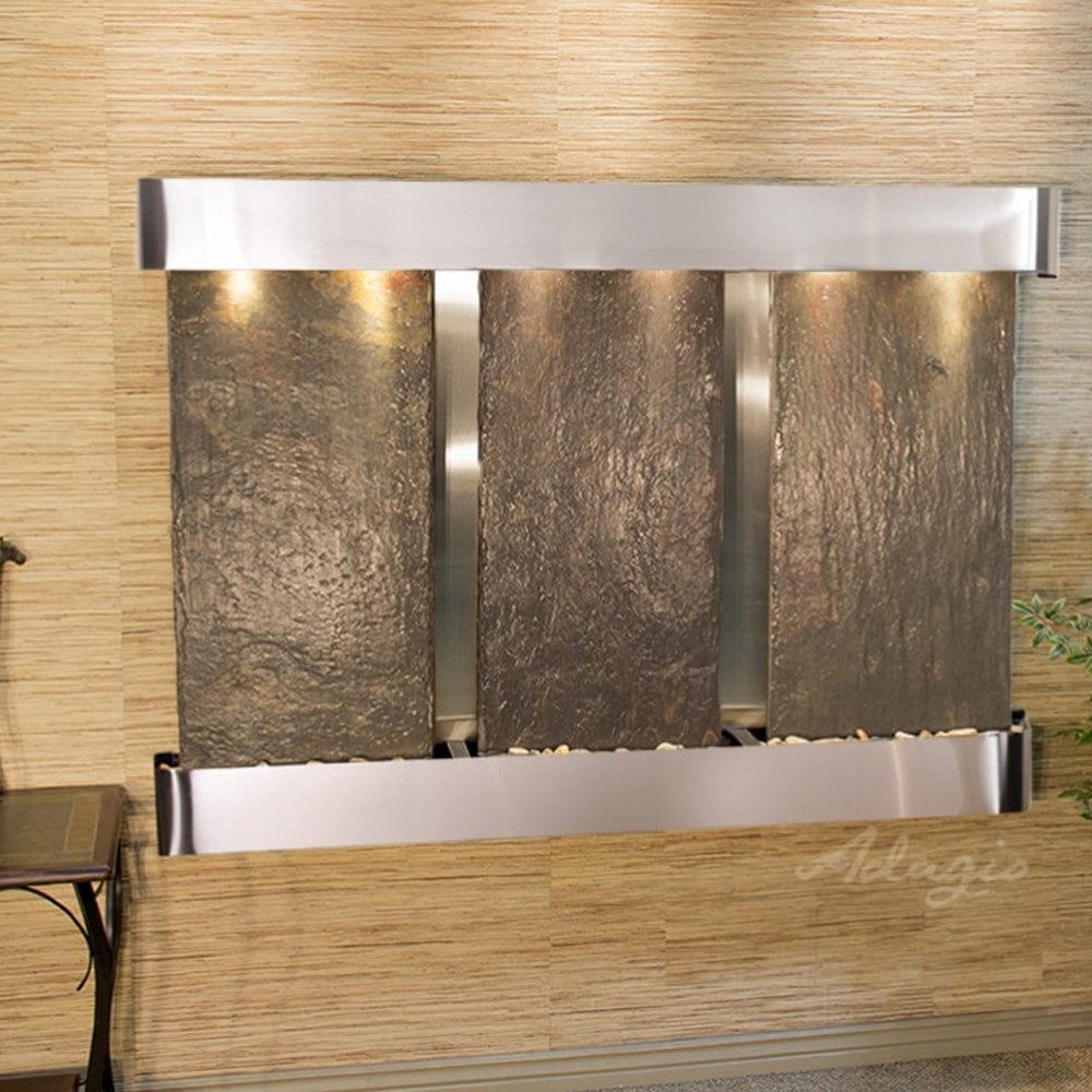 OlympusFalls-Multi-ColorSlate-StainlessSteel-RoundedCorners - Outdoor Art Pros