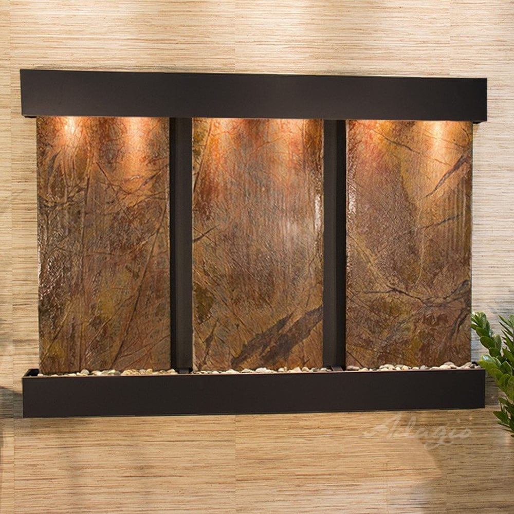 OlympusFalls-RainforestBrownMarble-BlackenedCopper-SquaredCorners - Outdoor Art Pros