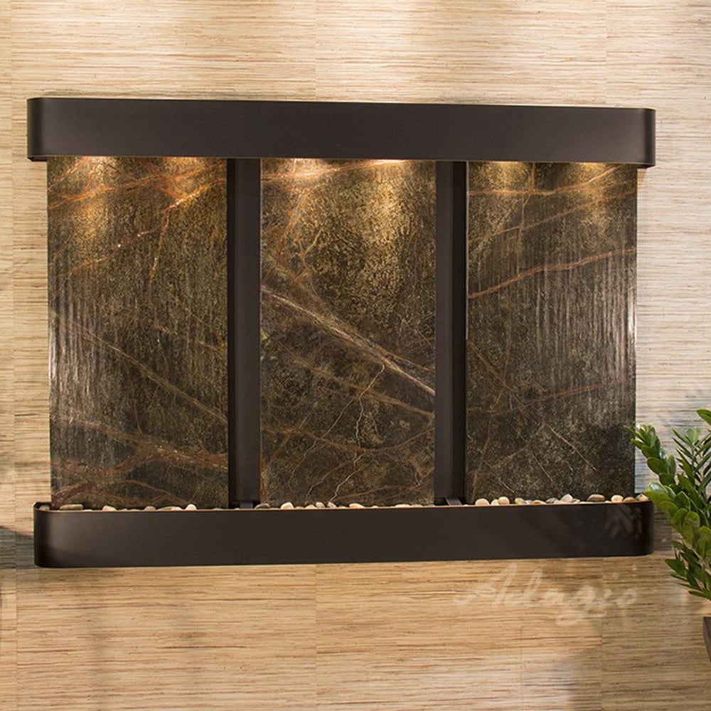 OlympusFalls-RainforestGreenMarble-BlackenedCopper-RoundedCorners - Outdoor Art Pros