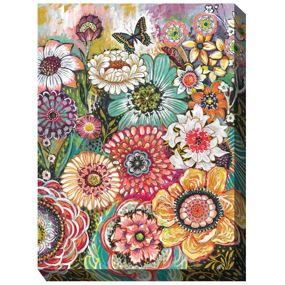 Petal Party Outdoor Canvas Art - Outdoor Art Pros