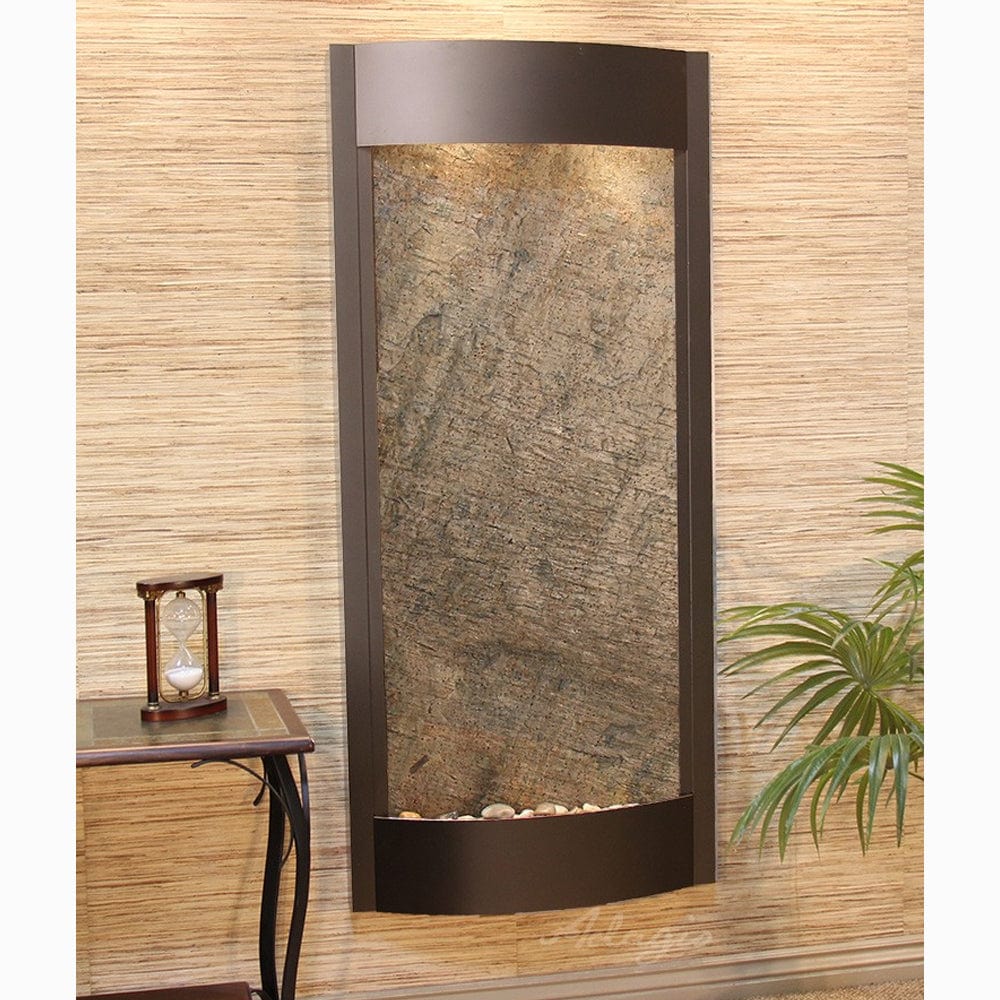 PacificaWaters-GreenFeatherStone-AntiqueBronze - Outdoor Art Pros