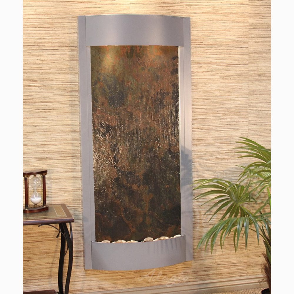PacificaWaters-Multi-ColorFeatherStone-SilverMetallic - Outdoor Art Pros