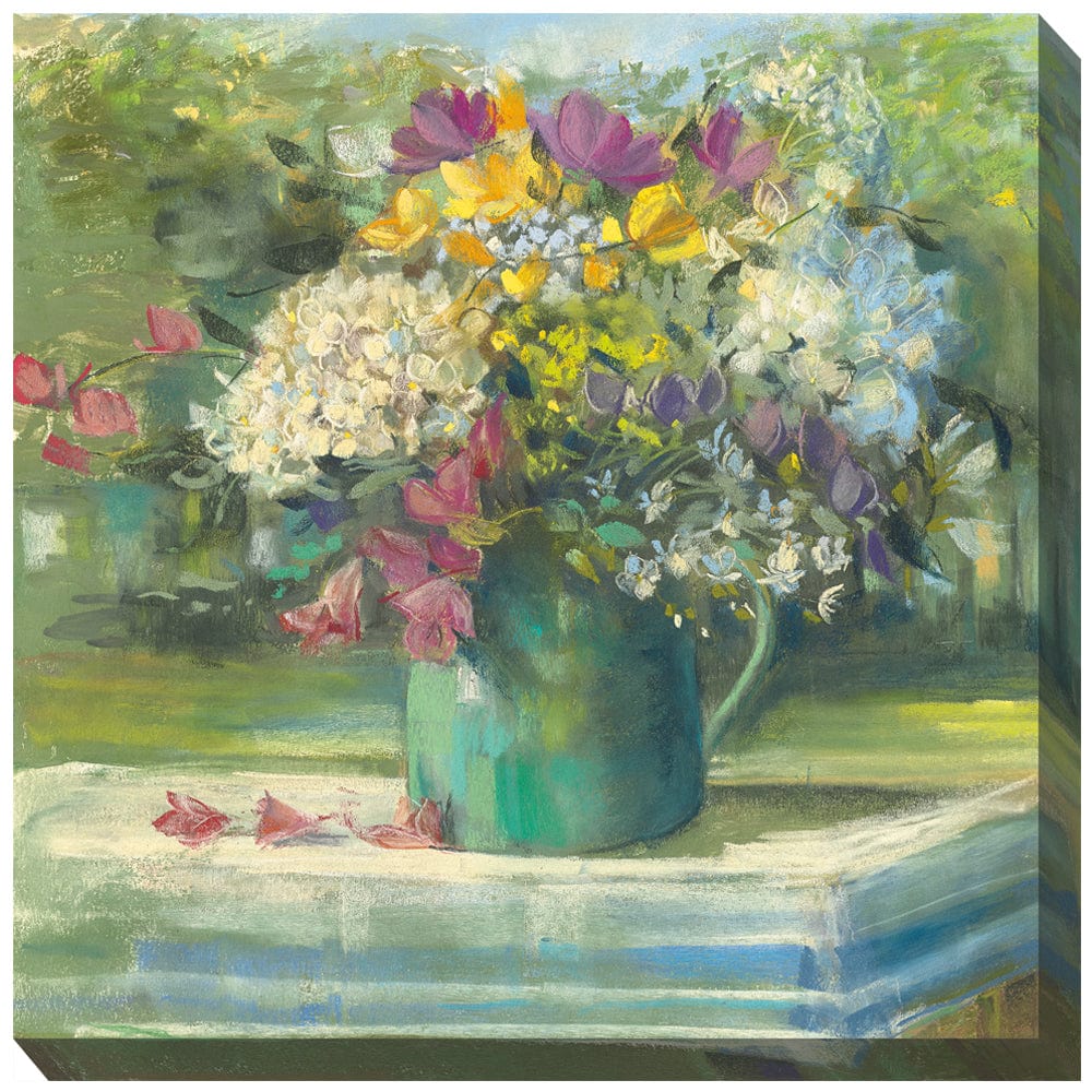 Picnic Posies Outdoor Canvas Art - Outdoor Art Pros