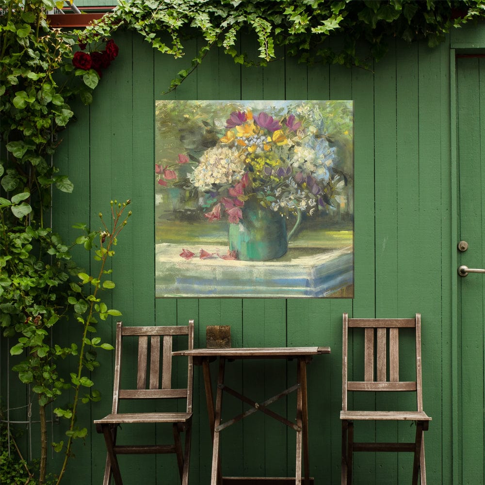 Picnic Posies Outdoor Canvas Art - Outdoor Art Pros