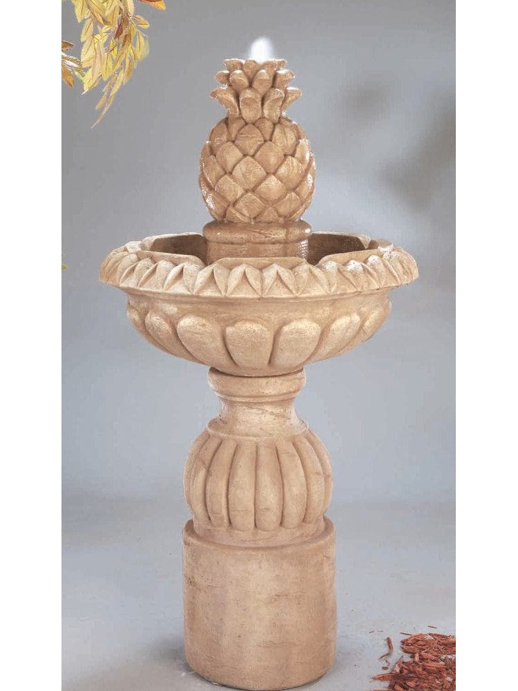 Pina Cascada Cast Stone Garden Fountain - Outdoor Art Pros