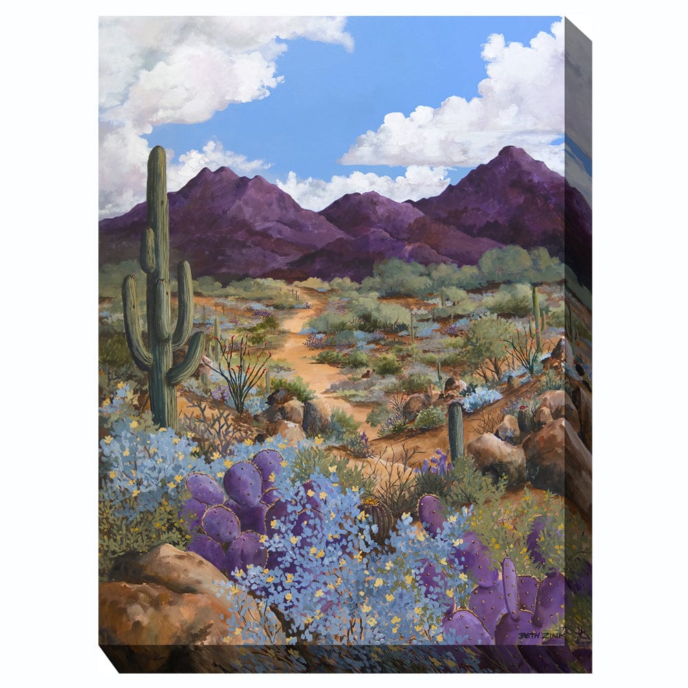 Purple Majesty Outdoor Canvas Art - Outdoor Art Pros