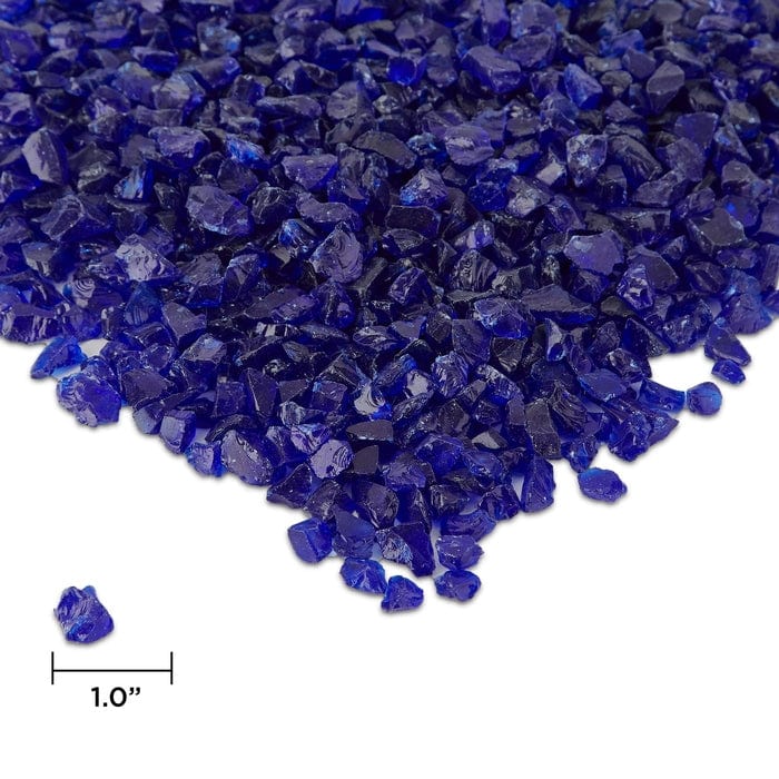 Cobalt Blue Reflective Fire Glass Filler - Outdoor Art Pros