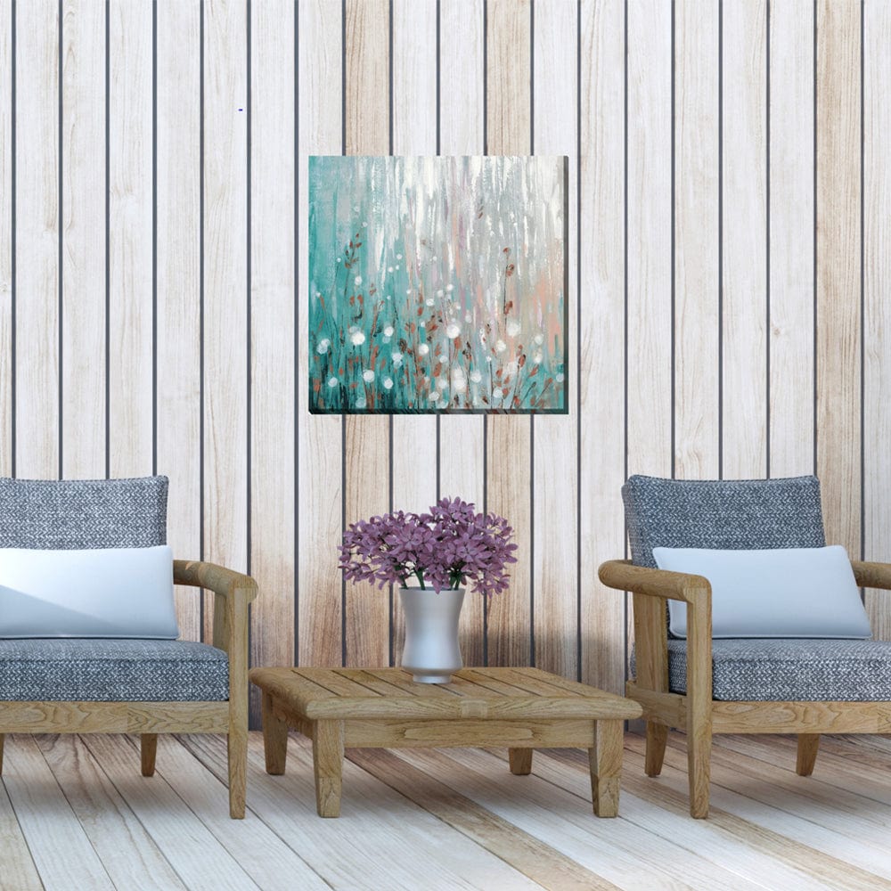 Rain on Willow Outdoor Canvas Art - Outdoor Art Pros