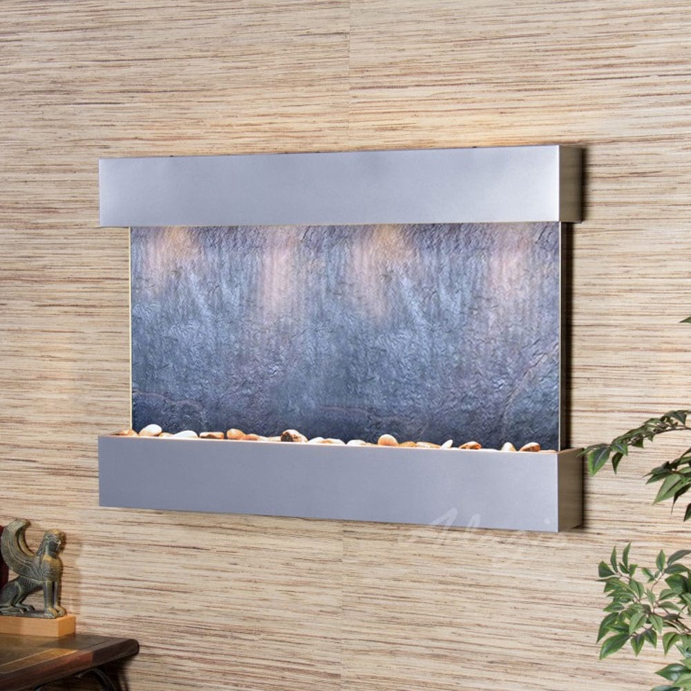 ReflectionCreek-BlackFeatherStone-SilverMetallic. - Outdoor Art Pros