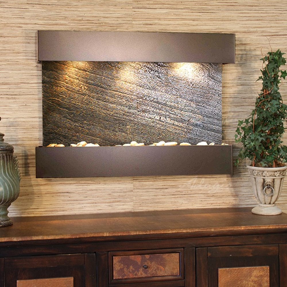 ReflectionCreek-GreenFeatherStone-AntiqueBronze - Outdoor Art Pros