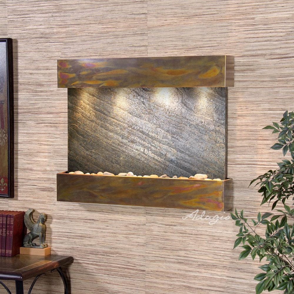 ReflectionCreek-GreenFeatherStone-RusticCopper - Outdoor Art Pros