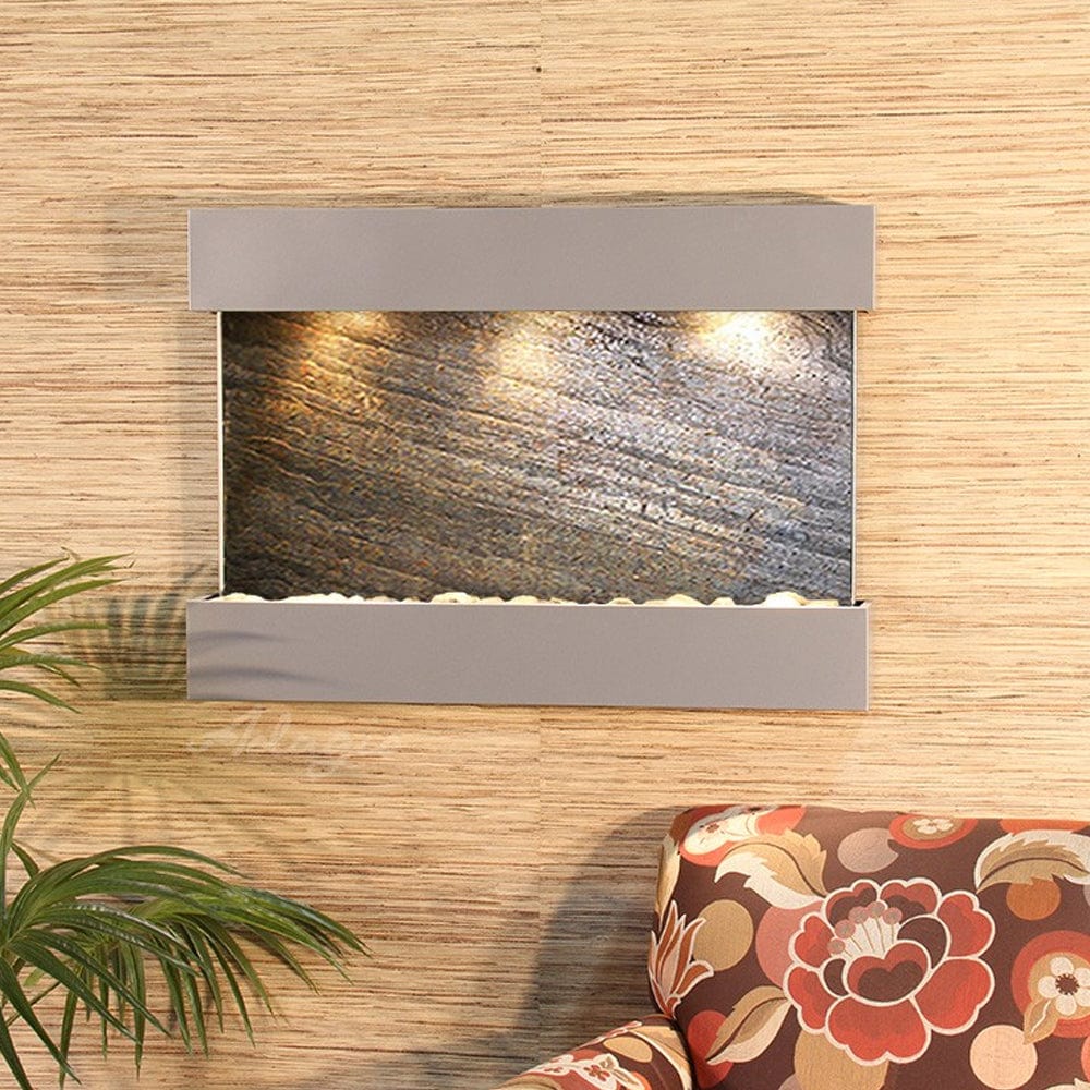 ReflectionCreek-GreenFeatherStone-SilverMetallic - Outdoor Art Pros